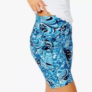 NWT XS Lilly Pulitzer Luxletic 8" South Beach UPF High Rise Bike Athletic